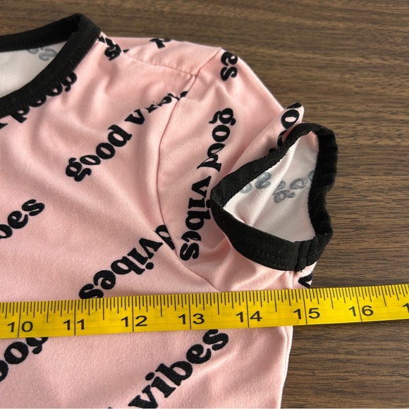 Urban Kids Pink 'Good Vibes' Short Sleeve Tee Youth M - Picture 7 of 8